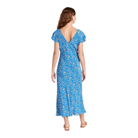 RAILS | $238 Kenz Midi Dress in Blue Citrus Grove, Size Small - Picture 5 of 15